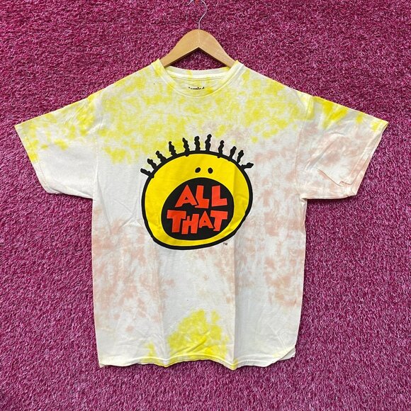 All That Childrens Sketch Show Logo Nickelodeon Tie Dye L - Picture 1 of 4